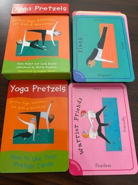 Yoga Pretzels Card Deck 50 Fun Activities for Kids & Grownups barefoot books